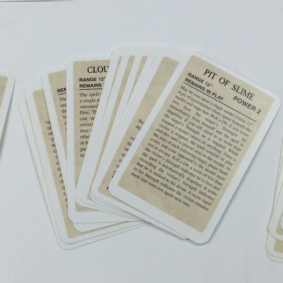 Warhammer Realm of Chaos Spells Cards Slaanesh Nurgle Tzeentch - Picture 5 of 7